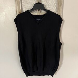 Calvin Klein Men's Black Sweater Vest